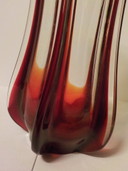 vintage glass vase 1960s