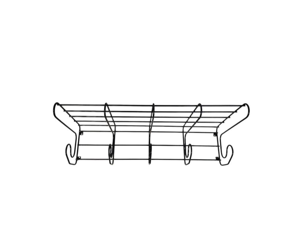 Vintage - Ikea - modello Frän - appendiabiti in filo nero - stile Tomado Pilastro - anni '90