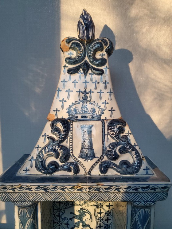 Image 1 of Delfts blauw - Miniatuur schouw - 18e eeuw (Ref 3875)