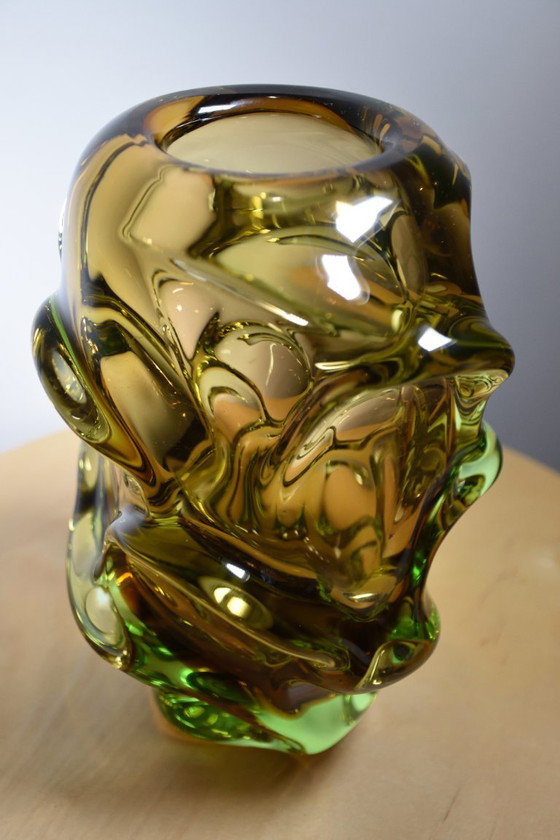 Jan Kotik Beránek Verrerie Art Verre Design Iconique Vintage Vase Hélice – Beránek Glassworks, Glass (photo 2 of 5)