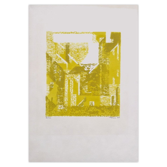 Monique PEHEM (BRETON-PROUTÉ) Signée Linogravure Octobre 1975 – Lithographies et sérigraphies, Paper (photo 4 of 5)
