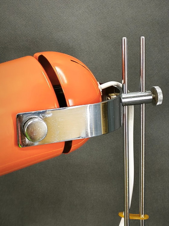 1960s Space Age Table Lamp by S. Jindra for Lidokov, Czechoslovakia – Chrome, Metal (photo 6 of 12)