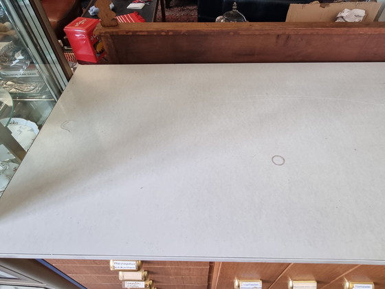 Vintage Apothecary Cabinet 60s Midcentury – Sideboard, Marble, Wood (photo 25 of 25)