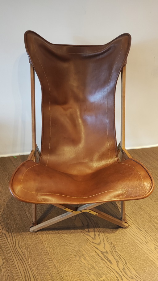Fauteuil Tripolina en cuir
