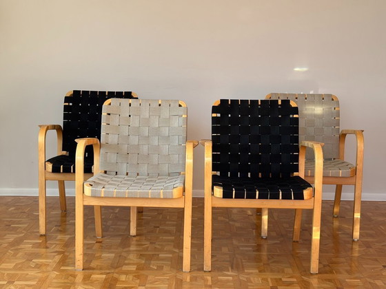 Image 1 of Sillones modelo 45 de Alvar Aalto para Artek, década de 1970. Juego de 4.