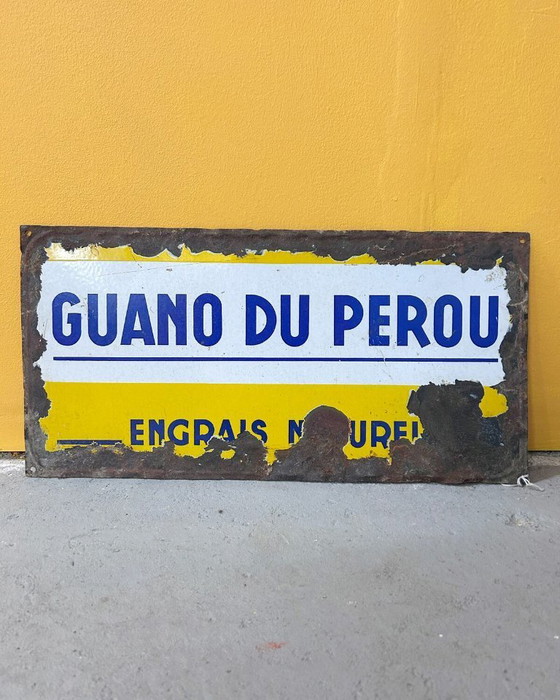 Image 1 of Enamelled plaque “Guano of Peru”