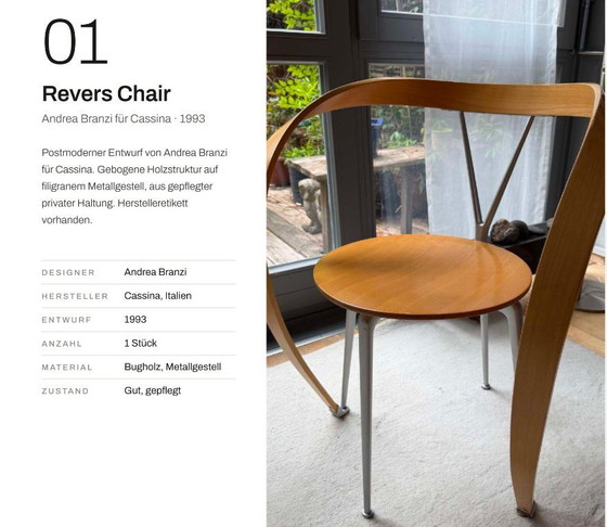 Image 1 of Chaise Cassina Revers, Andrea Branzi, 1993, classique du design