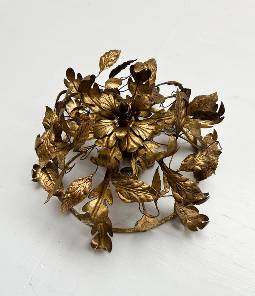 Lustre en fer forgé d'Italie, années 1960