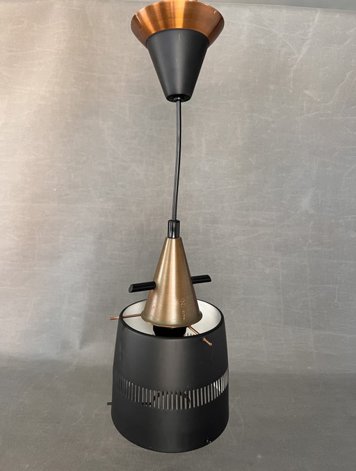 T. Røste & Co, lámpara de techo noruega, vintage, años 60.