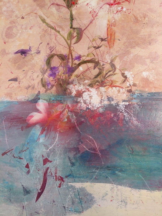 Image 1 of 'Florage' Mixed-Media-Collage von Teis Albers