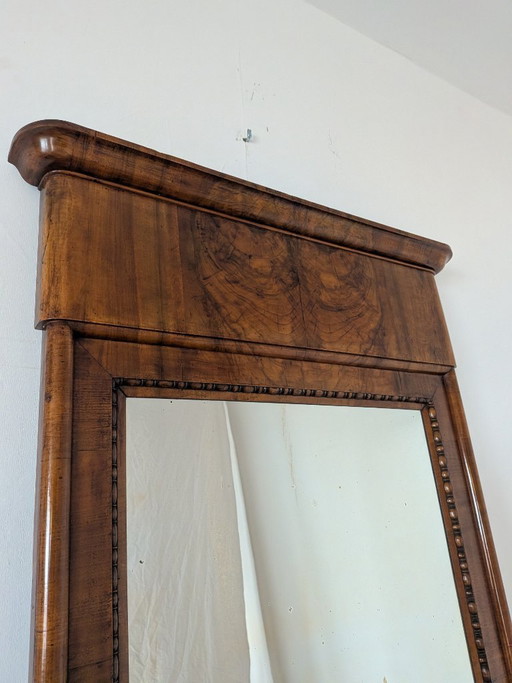 Biedermeier pilaarspiegel (circa 1840) – Glass, Wood (photo 2 of 6)
