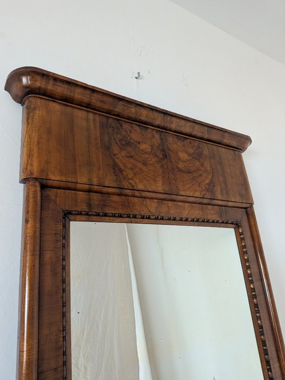 Biedermeier pilaarspiegel (circa 1840) – Glass, Wood (photo 2 of 6)