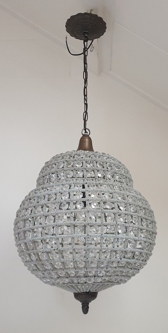 Grote Zeldzame Empire Stijl Kasbah Hanglamp Kristal – Hanglampen, Metal, Crystal (photo 18 of 26)