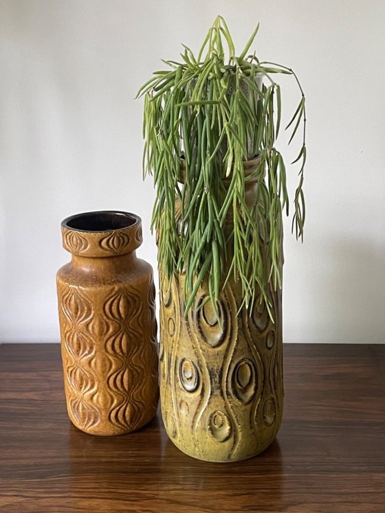 Image 1 of 1970s Midcentury Vintage West German Scheurich Vases