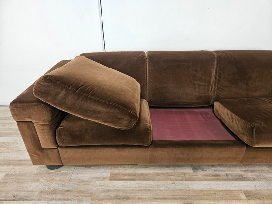 Sofá de tres plazas Tecno D120 de Valeria Borsani y Alfredo Bonetti, 1966 – Sofás de 3 plazas, Velvet (photo 12 of 16)