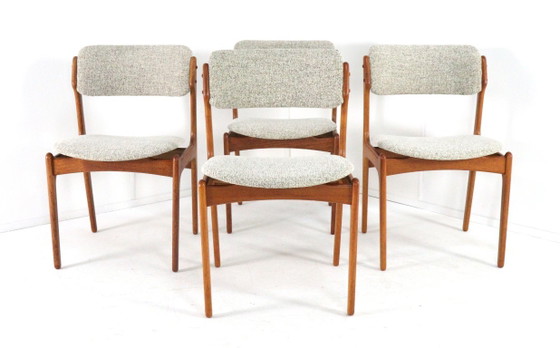 Set 4 Erik Buch Model 49 Dining Chairs O.D. Mobler Vintage Restored Upholstered – Wood (photo 14 of 17)