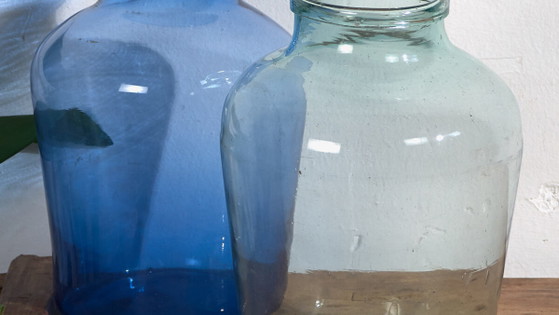 Vasi antichi blu (c.1920). Set di 2 pezzi #30 – Glass (photo 3 of 10)