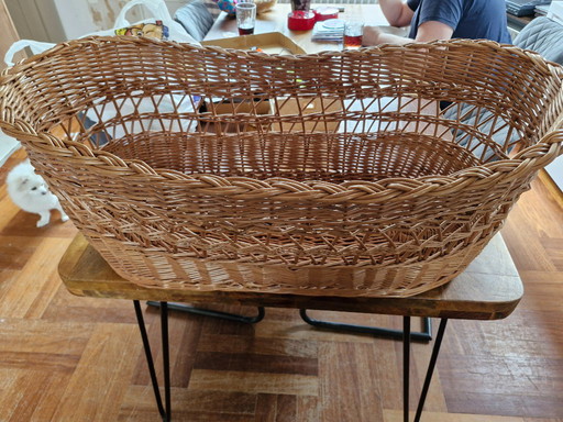 Baby cradle/basket made of willow branches handcrafted