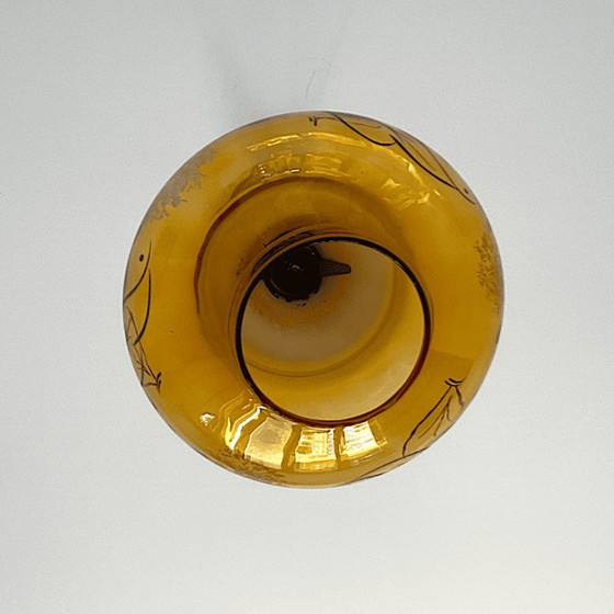 Portuguese Vintage Amber Glass Romantic Hanging Light, 1970s – Pendant lamps (photo 7 of 13)