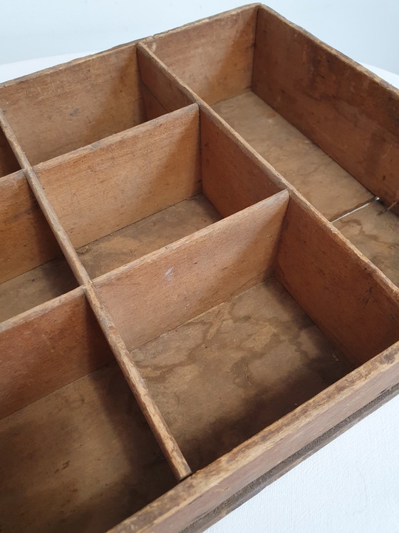 Antique Wooden Locker / Handcrafted Display Stand – Shelving unit (photo 4 of 6)