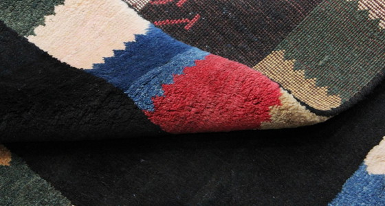 Image 1 of Original Persian carpet Gabbeh Ghashghai Oriental carpet 154 cm x 105 cm Old Natural