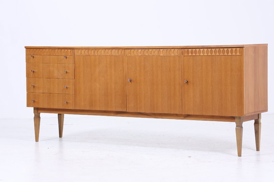 Image 1 of Vintage Sideboard années 60 | Mid Century TV Board avec tiroirs & compartiments Rétro Bois Rangement #04-53