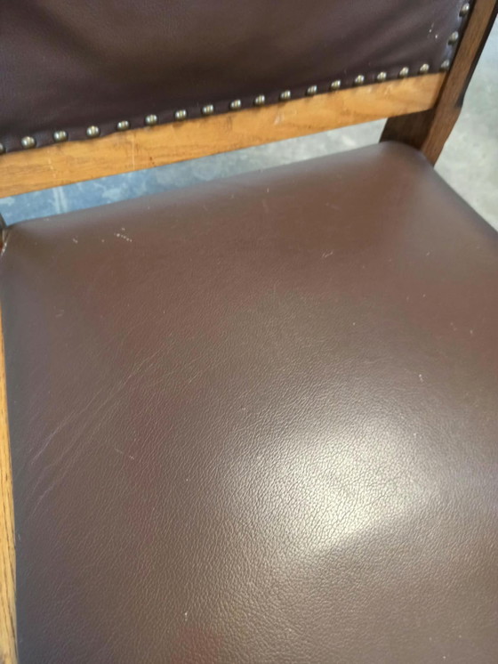 2 x Art Deco armchairs – Skai, Wood (photo 12 of 15)