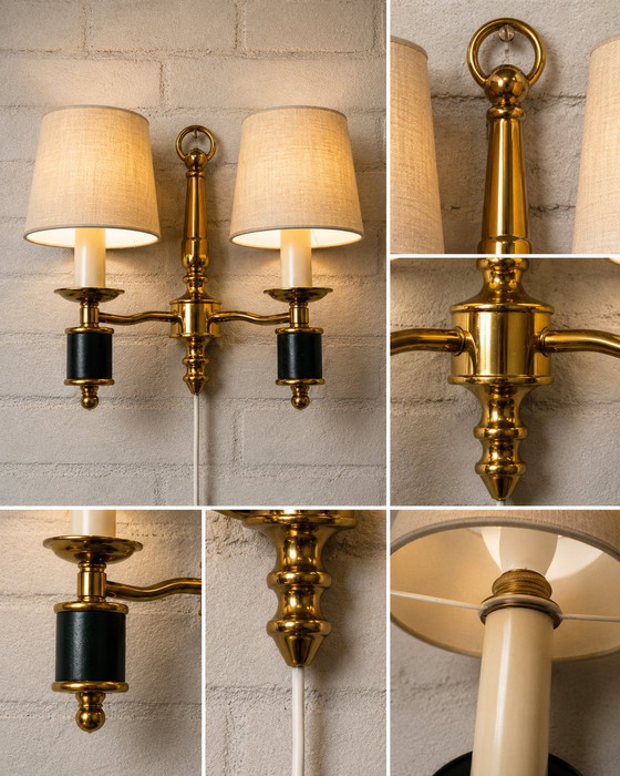 Image 1 of Lampada da parete in stile Hollywood Regency Lustrerie The klutz