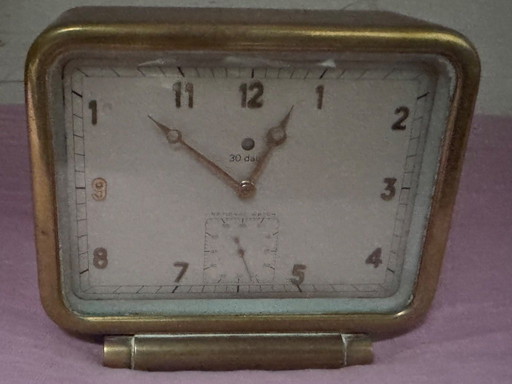 Beautiful heavy oriental brass clock