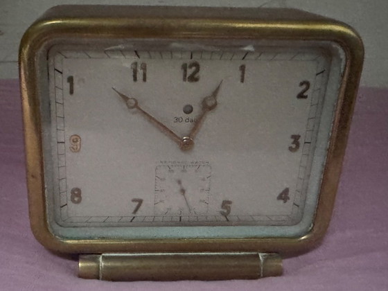 Image 1 of Beautiful heavy oriental brass clock