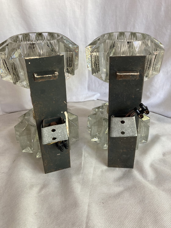 Image 1 of Coppia di applique, anno 30, opera italiana, vetro di Murano e ottone