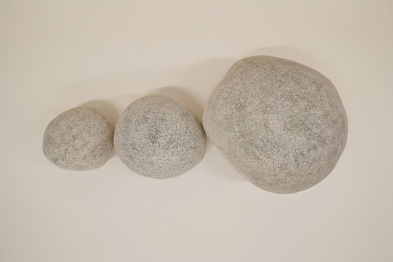 Image 1 of Set mit 3 „Dora“-Mondsteinlampen – André Cazenave