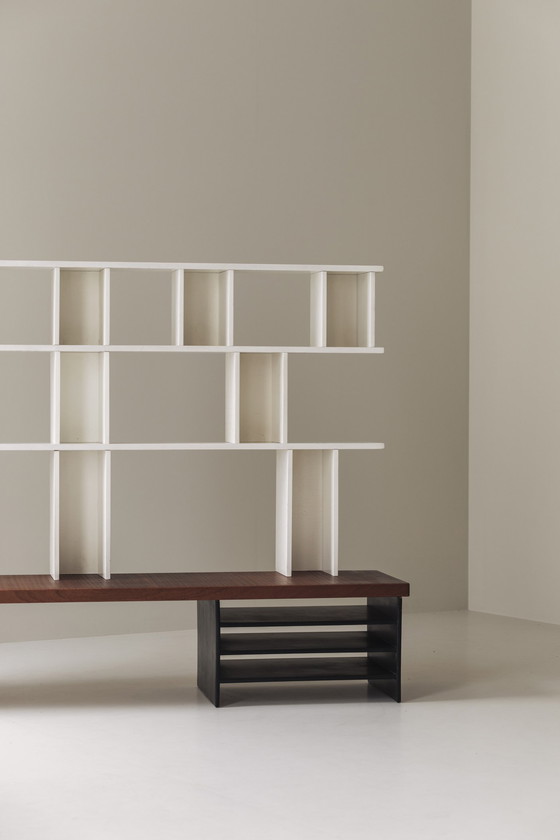 Image 1 of Very Rare ‘Välipala’ Bookcase by Carl Gustaf Hiort for Mikko Nupponen, 1950s