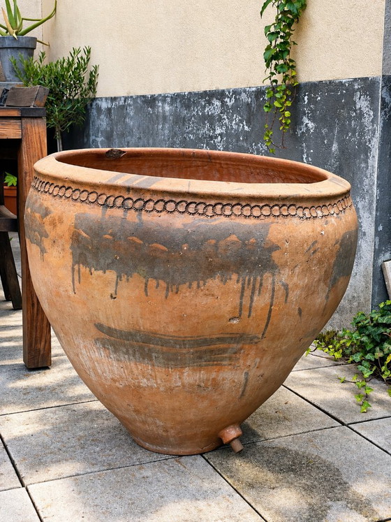 Sehr große antike spanische Terrakotta-Tinaja (Cocios) – Artisan, Dekorative Objekte, Ceramic (photo 4 of 9)