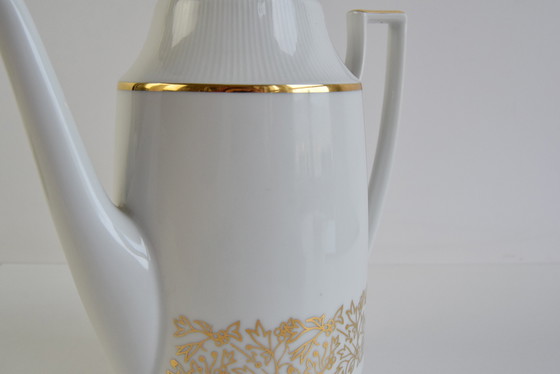 Image 1 of Elégante cafetière en porcelaine de Birkenhammer, fabriquée en Tchécoslovaquie en 1969