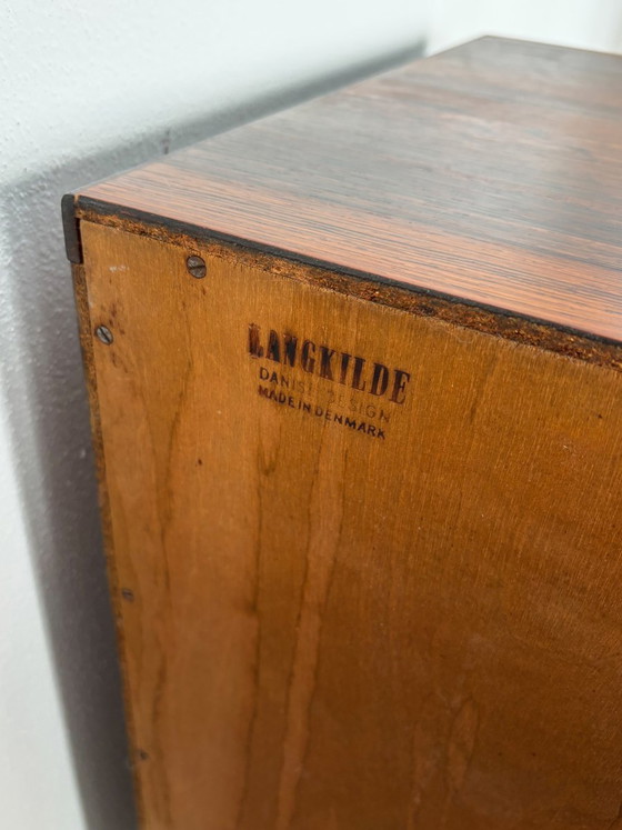 Dark wood Chest of drawers by Svend Langkilde, Denmark, 1960s, set of 2, Scandinavian (photo 23 of 23)