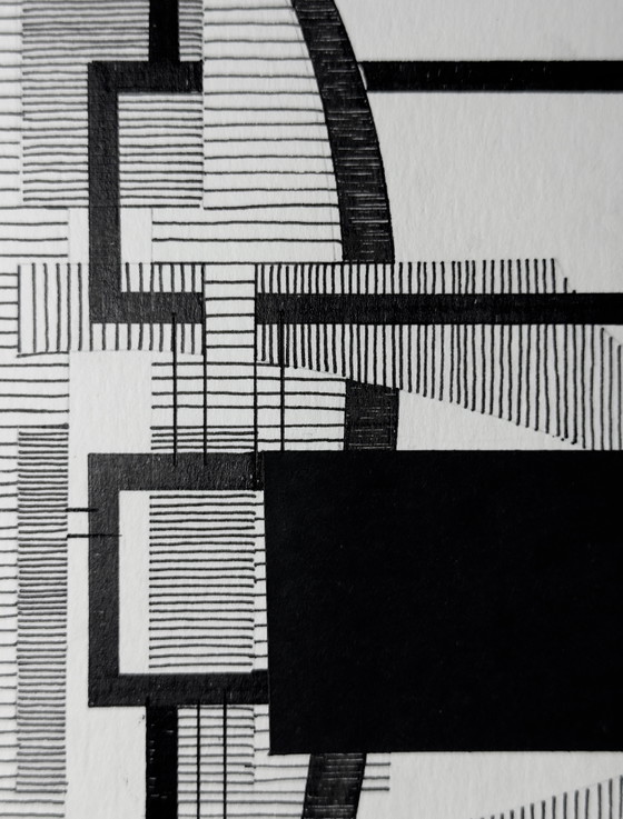 Eugène Eechaut (1928–2019) — Geometrisch abstracte compositie, 1981 – Schilderijen & Tekeningen, Paper (photo 6 of 12)