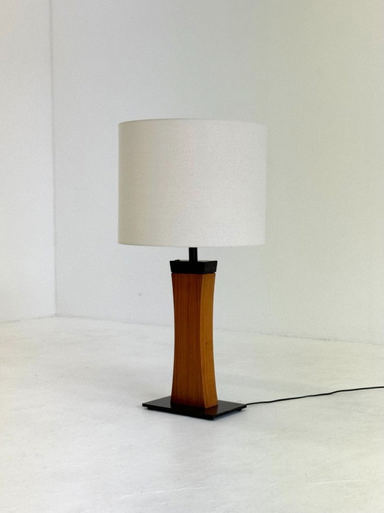 Italian Mid Century teak table lamp – Wood, Metal (photo 5 of 16)