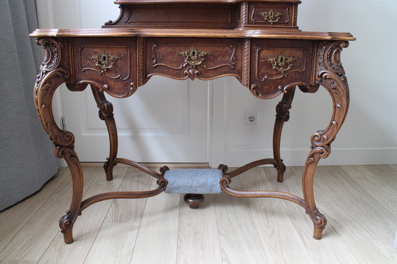 Image 1 of Bureau ancien de style Louis Quinze 19ème siècle