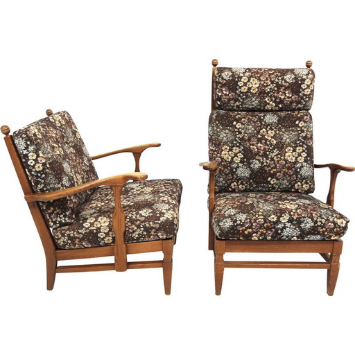 Coppia di poltrone vintage in pino di Göperts Möbler, Svezia 1960