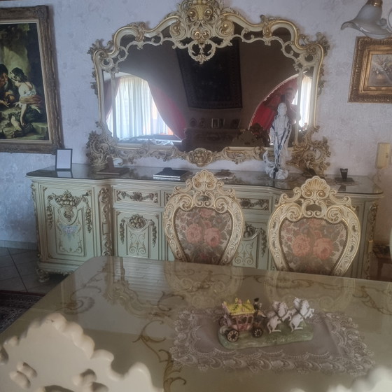 Comedor con 6 sillas – Conjuntos de comedor, Glass, Textile (photo 2 of 7)