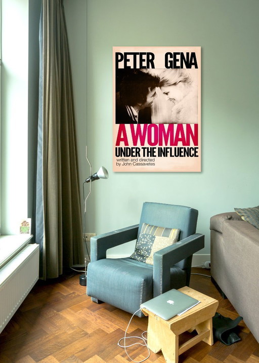 Una mujer bajo la influencia - Cassavetes, Peter Falk, Gena Rowlands 1974 - Póster 70 x 100 cm