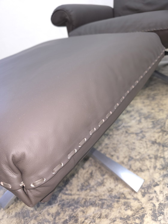 Image 1 of De Sede DS 31 Designersessel Lederhocker Drehsessel Desede Top Braun