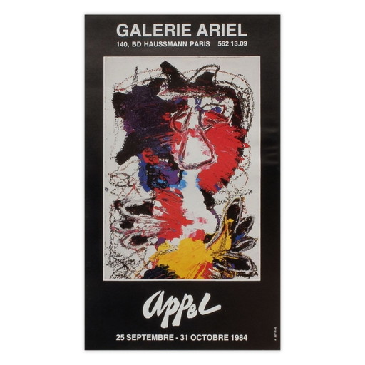 Affiche de l'Expo 84 de Karel APPEL - Galerie Ariel, 1984