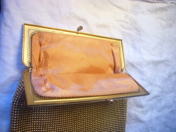 Mesh  Netz Abend Tasche / clip clutch  von Whiting and Davis  - selten ca. 1950 oder älter – whiting % Davis (photo 3 of 7)