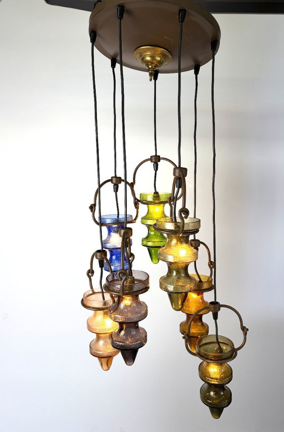 Brutalist stalacticte chandelier by nanny Still for Massive Belgium, 1960s – Glass, Metal (photo 12 of 13)