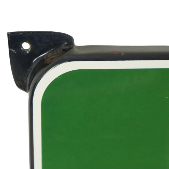 Image 1 of Letrero publicitario de cazador con placa esmaltada de gran tamaño