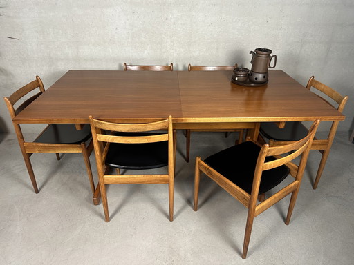 Vintage dining room set - Van Den Berghe Pauvers 1966