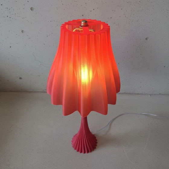 Image 1 of Red Sculptural Table Lamp 55 cm
