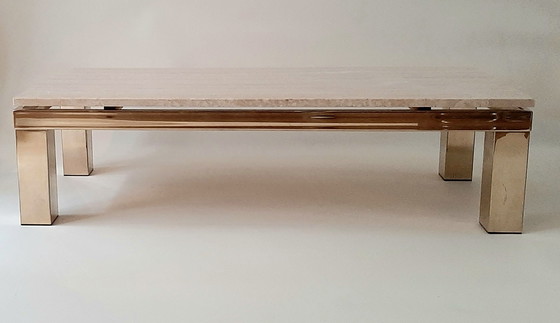 Image 1 of Table basse en travertin Belgachrom
